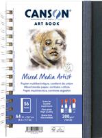 Canson Mixed Media Artist tekenboek, 28 vellen, 300 g/mÂ², ft 21 x 29,7 cm (A4)