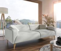 DELIFE Sofa Svea Flachgewebe Mint 220x90 cm 3-Sitzer