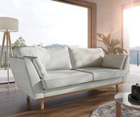 DELIFE Sofa Mena Flachgewebe Mint 225x90 cm 3-Sitzer