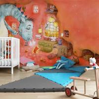 Klebefieber Fototapete Kinderzimmer Wassili Waschbär - Mmh, Bratäpfel