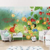 Klebefieber Fototapete Kinderzimmer Erdbeerinchen Erdbeerfee - Laternen