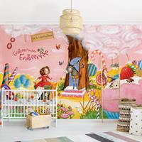 Klebefieber Fototapete Kinderzimmer Erdbeerinchen Erdbeerfee - Schlaraffenland