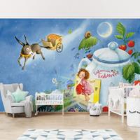Klebefieber Fototapete Kinderzimmer Erdbeerinchen Erdbeerfee - Traumeselchen Casimir