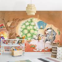 Klebefieber Fototapete Kinderzimmer Wassili Waschbär - Das allerschönste Weihnachtsgeschenk