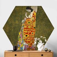 Klebefieber Hexagon Fototapete selbstklebend Gustav Klimt - Die Hoffnung II