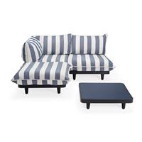 Fatboy Paletti set Ecksofa / Sitzgruppe: Couchtisch 90 x 90 cm + Sofa L 180 cm (Armlehne links) -  - Blau