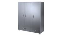 Kleiderschrank ¦ grau ¦ Maße (cm): B: 146 H: 200 T: 52  - Möbel Kraft