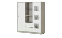 Kleiderschrank, 2-türig ¦ weiß ¦ Maße (cm): B: 167 H: 190 T: 54  - Möbel Kraft