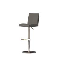 TopDesign Tresenhocker in Grau mit Lehne