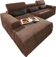 DOMO collection Ecksofa »Brandon«, inklusive Kopfteilverstellung, wahlweise mit Sitztiefenverstellung