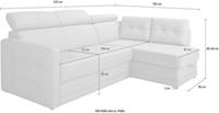 Exxpo - sofa fashion Ecksofa, wahlweise mit Bettfunktion und Bettkasten