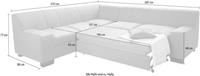 DOMO collection Ecksofa »Norma«, wahlweise mit Bettfunktion