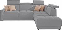 DOMO collection Ecksofa »Ava«, mit Ottomane, Federkern wahlweise mit Kopfteilverstellungen