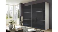 Stylefy Eclipse Schwebetürenschrank VII Grau Weiß