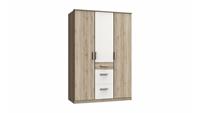 Stylefy Karoline II Kleiderschrank Sanremo Eiche Weiß