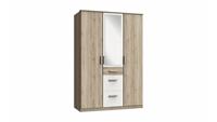 Stylefy Karoline III Kleiderschrank Sanremo Eiche Weiß