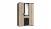 Stylefy Karoline III Kleiderschrank Sanremo Eiche Graphit