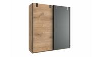 Stylefy Luca Kleiderschrank IV Plankeneiche Optik Graphit