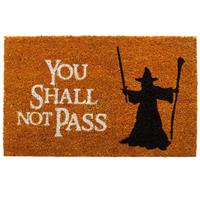 GetDigital You shall not pass Fußmatte - Türmatte mit berühmter Szene aus einem Fantasy Film - 60 x 40 cm