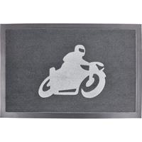 Polo Fußmatte Motorrad grau