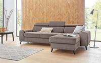 Exxpo - Sofa Fashion Ecksofa, inklusive Kopf- bzw. Rückenverstellung, wahlweise mit Bettfunktion und Bettkasten