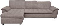 Domo Collection Ecksofa Franzi, wahlweise mit Bettfunktion, Bettkasten und Kopfteilverstellung, frei im Raum stellbar