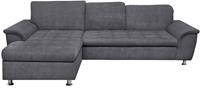 Domo Collection Ecksofa Franzi, wahlweise mit Bettfunktion, Bettkasten und Kopfteilverstellung, frei im Raum stellbar