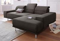 Sit&More Ecksofa, mit Recamiere und Federkern, inklusive Sitztiefenverstellung