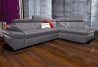 Exxpo - Sofa Fashion Ecksofa, inklusive Kopfteil- und Armteilverstellung, wahlweise mit Bettfunktion und Bettkasten