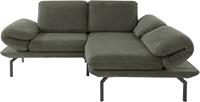 Domo Collection Ecksofa New York, wahlweise mit Arm- und Rückenfunktion, mit Winkelfuß aus Metall