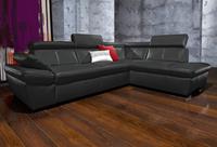 Exxpo - Sofa Fashion Ecksofa, inklusive Kopfteil- und Armteilverstellung, wahlweise mit Bettfunktion und Bettkasten