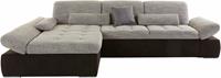 Domo Collection Ecksofa Aldo, mit Recamiere, wahlweise mit Bettfunktion