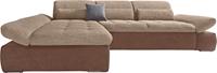 Domo Collection Ecksofa Aldo, mit Recamiere, wahlweise mit Bettfunktion