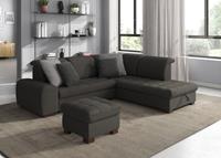 Sit&More Ecksofa, wahlweise mit Bettfunktion, Stauraum und Kopfteilverstellung, auch erhältlich in dem besonders leicht mit Wasser zu reinigendem Soft clean Bezug