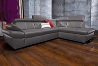 Exxpo - Sofa Fashion Ecksofa, inklusive Kopfteil- und Armteilverstellung, wahlweise mit Bettfunktion und Bettkasten