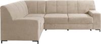 Domo Collection Ecksofa Ledas, mit extrabreiten Armteilen, wahlweise mit Bettfunktion