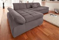 Domo Collection Ecksofa NMoric, XXL, mit Recamiere, wahlweise mit Bettfunktion