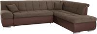 Domo Collection Ecksofa Mona, wahlweise mit Bett- und Armlehnfunktion