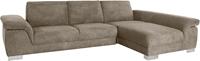 Domo Collection Ecksofa Caleri, wahlweise mit Armlehnfunktion