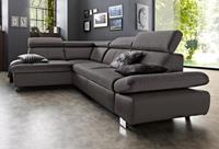 Exxpo - Sofa Fashion Ecksofa, mit Ottomane und wahlweise mit Bettfunktion und Bettkasten