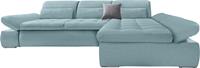 Domo Collection Ecksofa Aldo, mit Recamiere, wahlweise mit Bettfunktion