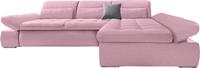 Domo Collection Ecksofa Aldo, mit Recamiere, wahlweise mit Bettfunktion