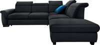 Domo Collection Ecksofa Sully, wahlweise mit Bettfunktion und Kopf- bzw. Rückenverstellung