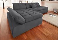 Domo Collection Ecksofa NMoric, XXL, mit Recamiere, wahlweise mit Bettfunktion