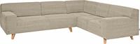 Tom Tailor Ecksofa NORDIC PURE, im Retrolook, Füße Buche natur