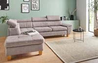 Exxpo - Sofa Fashion Ecksofa, inklusive Kopfteilverstellung, wahlweise mit Bettfunktion und Bettkasten