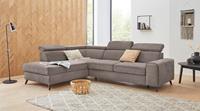 Exxpo - Sofa Fashion Ecksofa, inklusive Kopf- bzw. Rückenverstellung, wahlweise mit Bettfunktion und Bettkasten