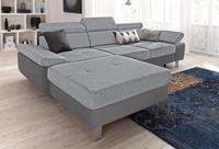 Exxpo - Sofa Fashion Ecksofa, mit Kopf- bzw. Rückenverstellung, wahlweise mit Bettfunktion und Bettkasten