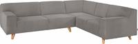 Tom Tailor Ecksofa NORDIC PURE, im Retrolook, Füße Buche natur