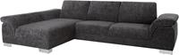 Domo Collection Ecksofa Caleri, wahlweise mit Armlehnfunktion